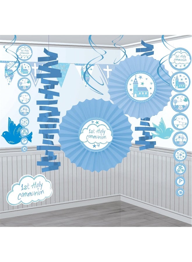 Amscan 9901897 Communion Church Blue Decoration Kit