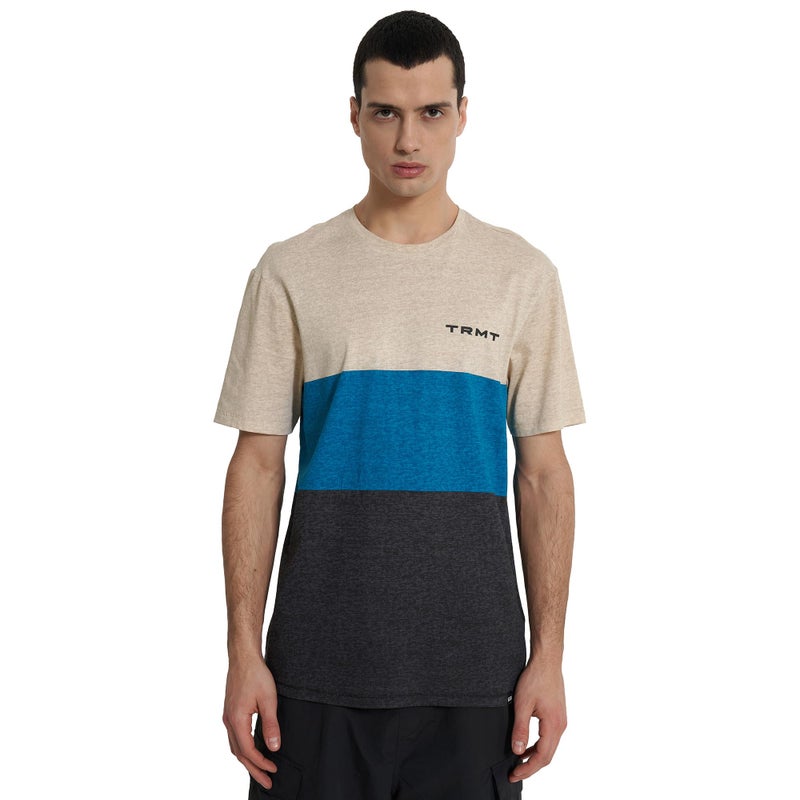Men's 3-Pack Set T-shirt Black/Beige, Termit, Soft Cotton Fabric, Comfortable Fit, Breathable, Perfect for Outdoor Activities - Image 4