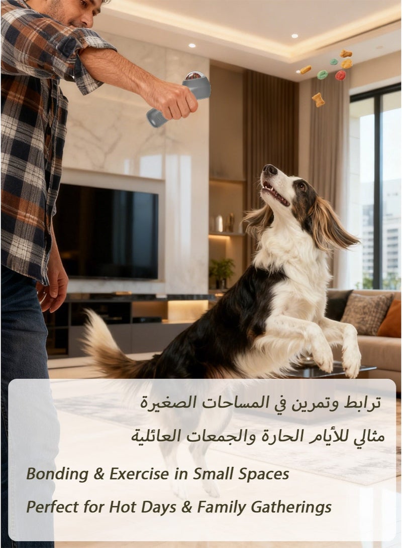 قاذف تدريب تفاعلي للكلاب السعودية - مُوزع علاج يدوي، يشغل غرائز الصيد في الشقق، لعبة طعام مجفف للتآلف والتمارين - Image 2