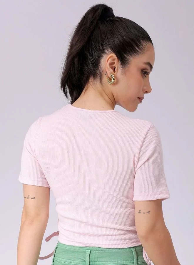 Freehand  Women Regular Fit Solid Shirt Collar Sleeveless Ruched Top  | Best Price UAE