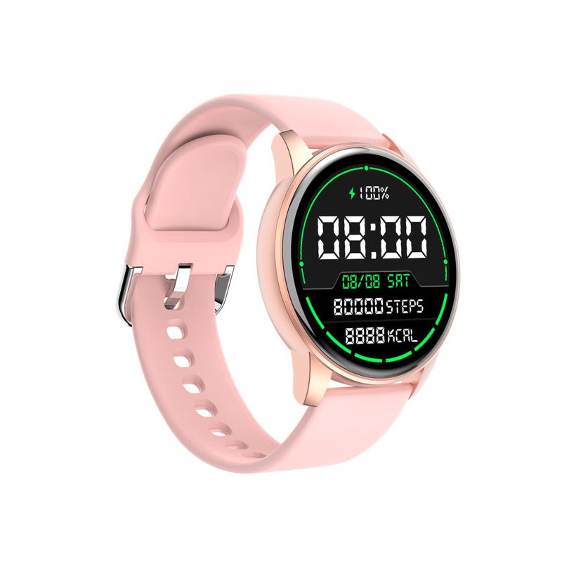 Smart Watch: Pink Full-Touch Screen - Health Monitor Fitness Tracker Watch for Android iOS Users - Image 4