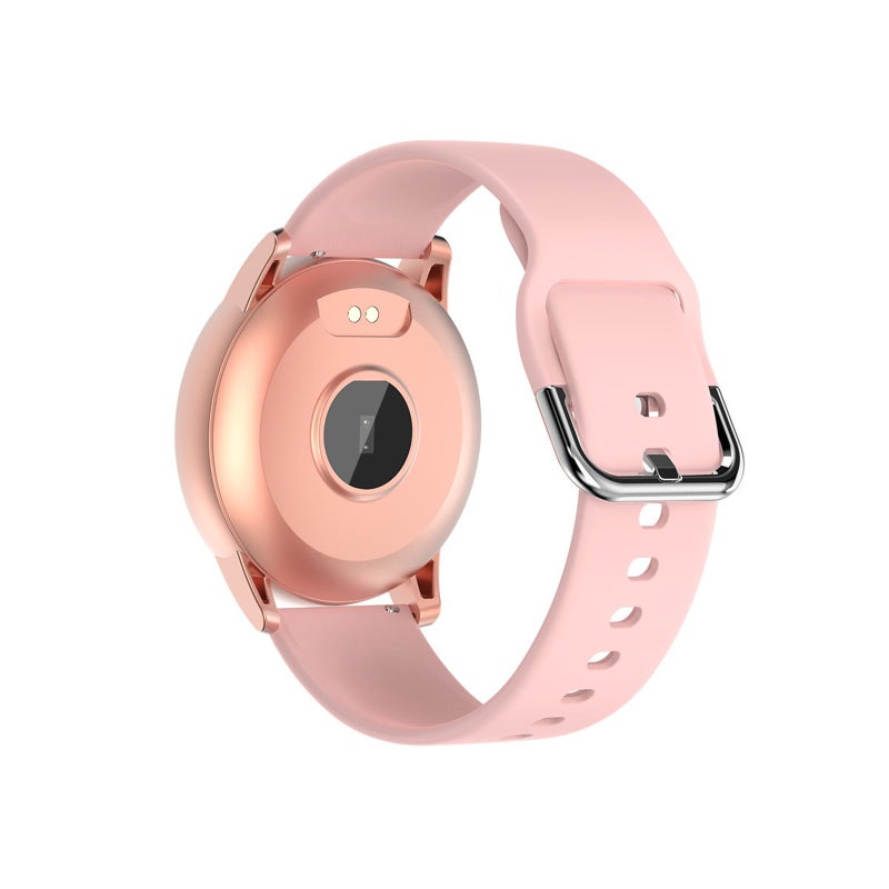 Smart Watch: Pink Full-Touch Screen - Health Monitor Fitness Tracker Watch for Android iOS Users - Image 1