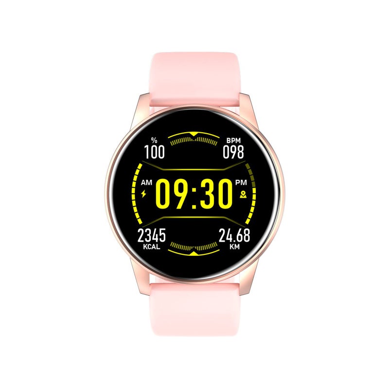 Smart Watch: Pink Full-Touch Screen - Health Monitor Fitness Tracker Watch for Android iOS Users - Image 3