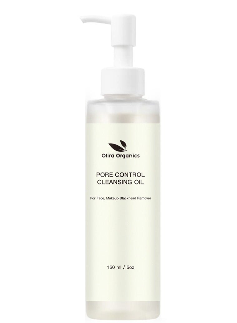 أوليرا أورجانيكس زيت منظف للتحكم في المسام 150 مل | مزيل مكياج يومي ، منظف للوجه ، انسداد المسام وإزالة الرؤوس السوداء - Image 1