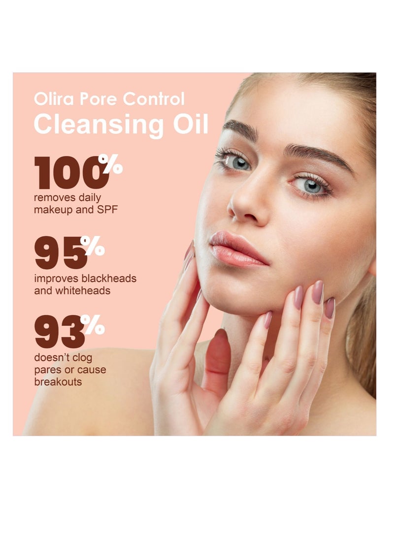 أوليرا أورجانيكس زيت منظف للتحكم في المسام 150 مل | مزيل مكياج يومي ، منظف للوجه ، انسداد المسام وإزالة الرؤوس السوداء - Image 5