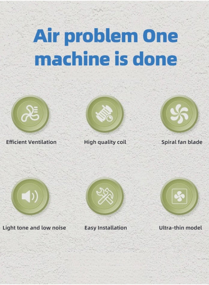 MODI Square Connection Silent 8 Inch Exhaust Fan – Wall Mount Ventilation for Kitchen, Bathroom & Rooms with Strong Airflow and Energy-Saving Motor 28W - Image 4