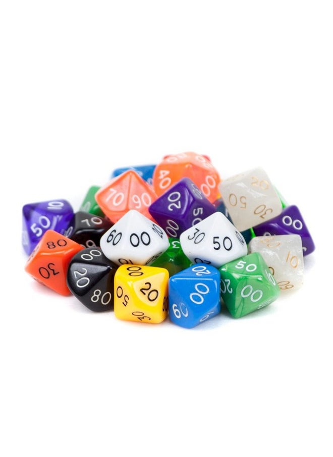 Wiz Dice Bulk Random Polyhedral Dice (D10(00) - 25 Pack) - Polyhedral Role Playing Dice In Unique Colors - Dnd Accessories For Ttrpg Dice Games - Ideal Roleplaying Game Dice  - Image 2