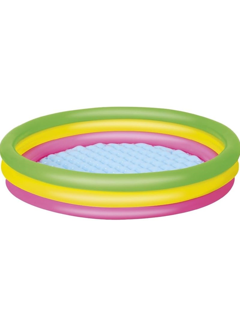 Generic - Bestway summer set pool 27.5" x H9.5"/70cm x H24cm Swim Squad Kiddie Pool Multicolor - Image 1
