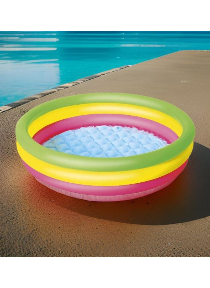 Generic - Bestway summer set pool 27.5" x H9.5"/70cm x H24cm Swim Squad Kiddie Pool Multicolor - Image 1