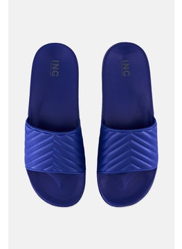INC Men Medium Slip On Slides, Blue  - Image 3