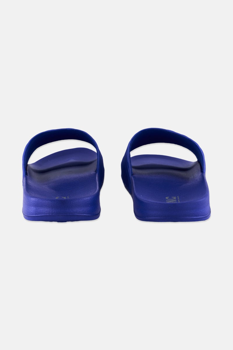 INC Men Medium Slip On Slides, Blue - Image 2
