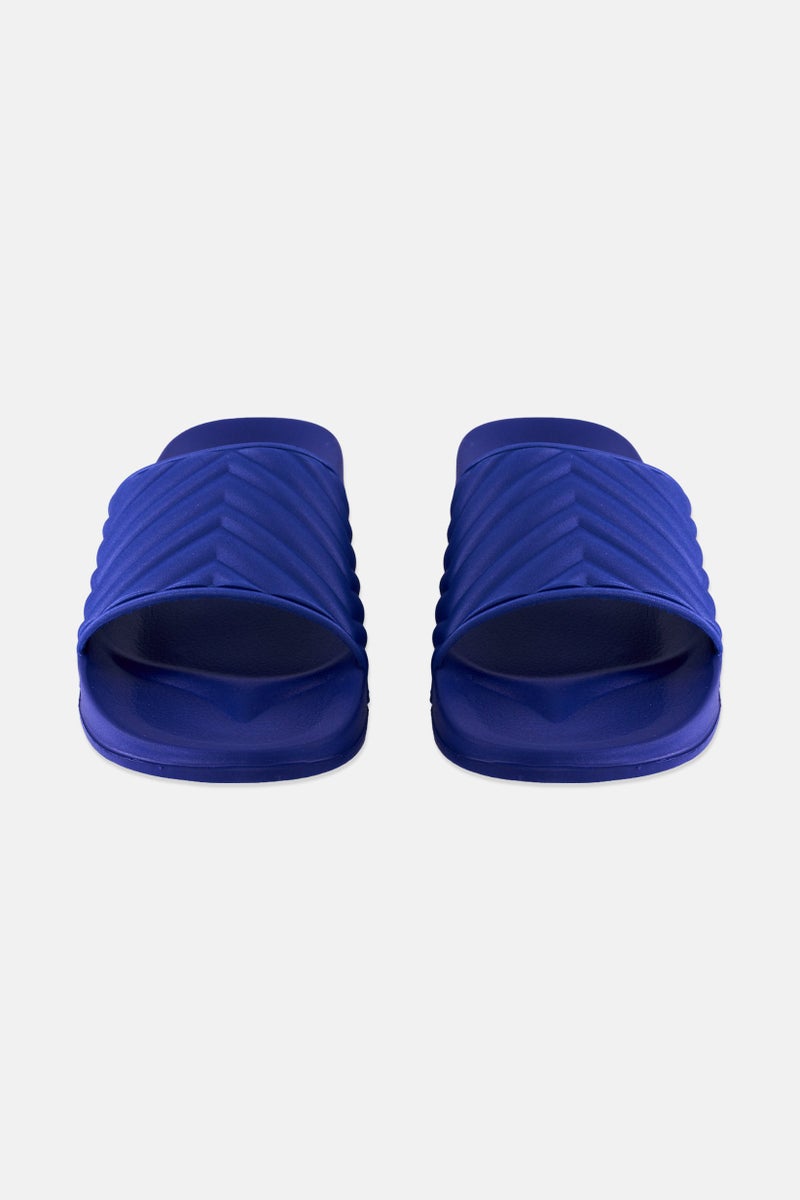 INC Men Medium Slip On Slides, Blue - Image 4