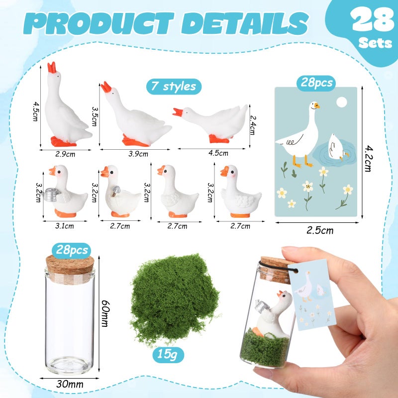 Seenelling 20 Sets Emotional Support Gifts Bulk Team Building Positive Affirmation Thank You Valentine Coworker Gifts with Inspirational Cards for Employee Appreciation Staff Teacher(Goose) - Image 2