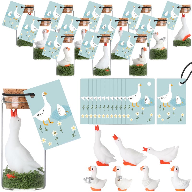 Seenelling 20 Sets Emotional Support Gifts Bulk Team Building Positive Affirmation Thank You Valentine Coworker Gifts with Inspirational Cards for Employee Appreciation Staff Teacher(Goose) - Image 1