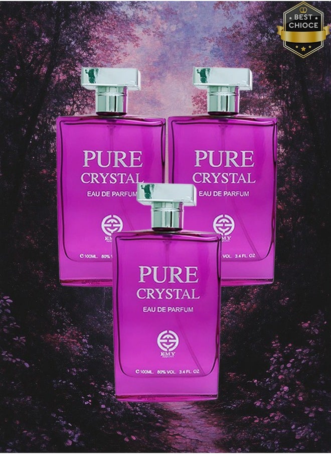 إيمي 3 قطع عطر بيور كريستال 100 مل  - Image 1