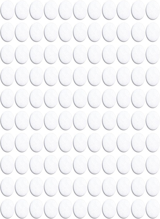 Mxxipp 100pcs Aromatherapy Refill Felt Pads, 0.67in/17mm Unscented Air Freshener Replacement Pads, Perfumes Refill Tablets for Car Diffuser- White - Image 1