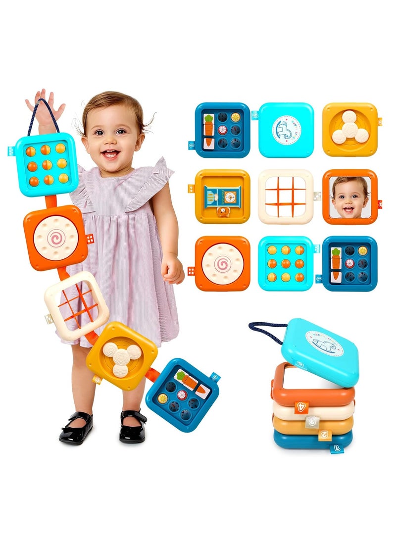 Busy Board for 1 Year Old Montessori Toys for 1 2 Boy Girl Toys Toddler Car Airplane Travel Activities Essentials 1-3 Busy Cube Stocking Learning Educational Baby Toy 12-18 Months Birthday Gifts 1 2 3 - Image 1