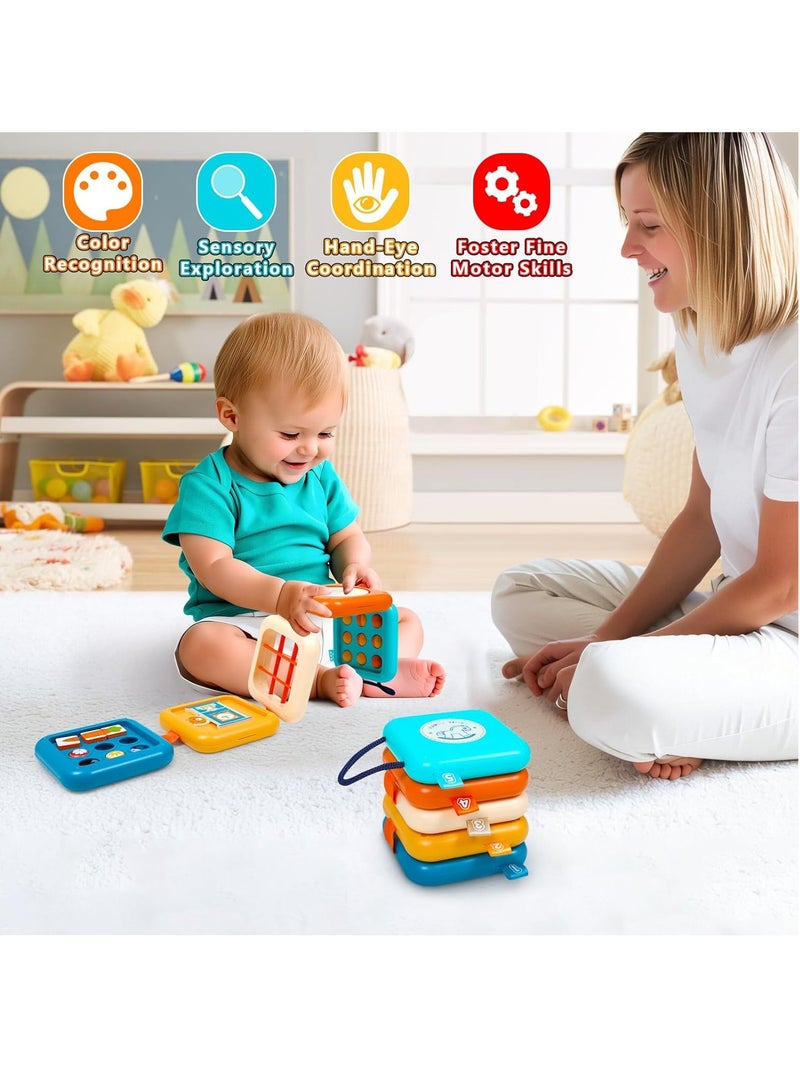 Busy Board for 1 Year Old Montessori Toys for 1 2 Boy Girl Toys Toddler Car Airplane Travel Activities Essentials 1-3 Busy Cube Stocking Learning Educational Baby Toy 12-18 Months Birthday Gifts 1 2 3 - Image 2