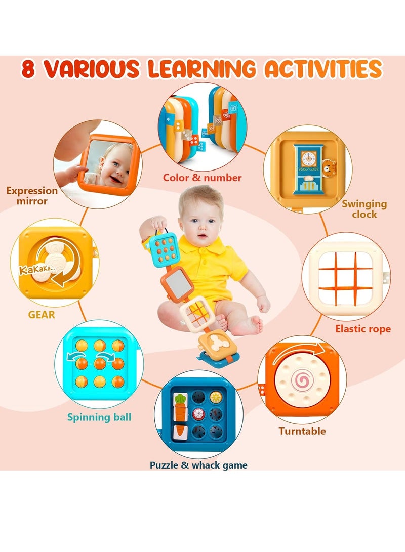 Busy Board for 1 Year Old Montessori Toys for 1 2 Boy Girl Toys Toddler Car Airplane Travel Activities Essentials 1-3 Busy Cube Stocking Learning Educational Baby Toy 12-18 Months Birthday Gifts 1 2 3 - Image 3