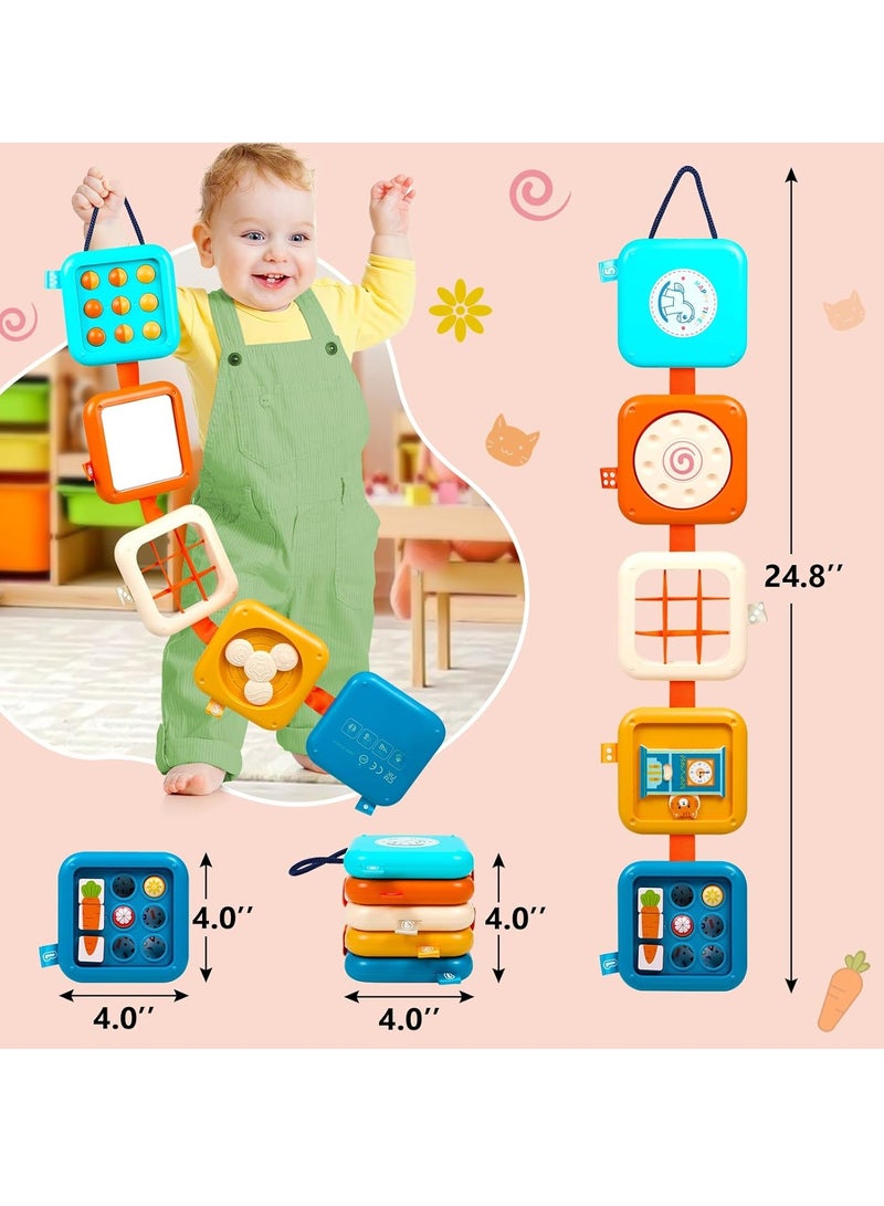 Busy Board for 1 Year Old Montessori Toys for 1 2 Boy Girl Toys Toddler Car Airplane Travel Activities Essentials 1-3 Busy Cube Stocking Learning Educational Baby Toy 12-18 Months Birthday Gifts 1 2 3 - Image 4