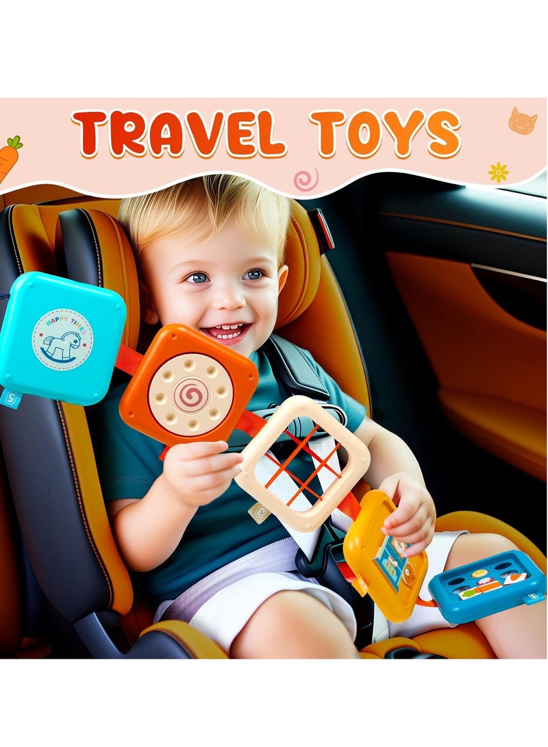 Busy Board for 1 Year Old Montessori Toys for 1 2 Boy Girl Toys Toddler Car Airplane Travel Activities Essentials 1-3 Busy Cube Stocking Learning Educational Baby Toy 12-18 Months Birthday Gifts 1 2 3 - Image 5