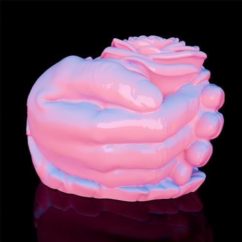 ESEENS Rose in Hand Molds Hand Rose Resin Mold - Resin Casting Silicone Molds for Home Decor & Candle Making Wave Spiral Mold - Image 4