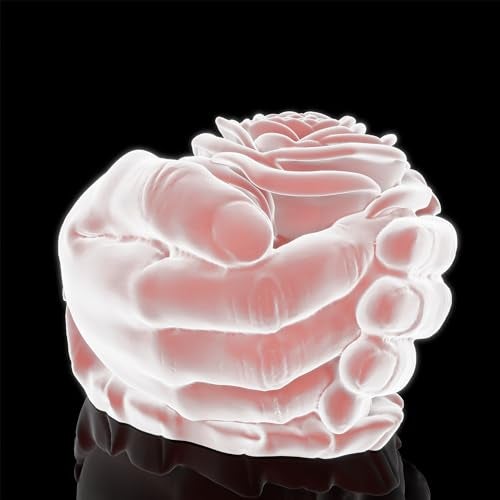 ESEENS Rose in Hand Molds Hand Rose Resin Mold - Resin Casting Silicone Molds for Home Decor & Candle Making Wave Spiral Mold - Image 5