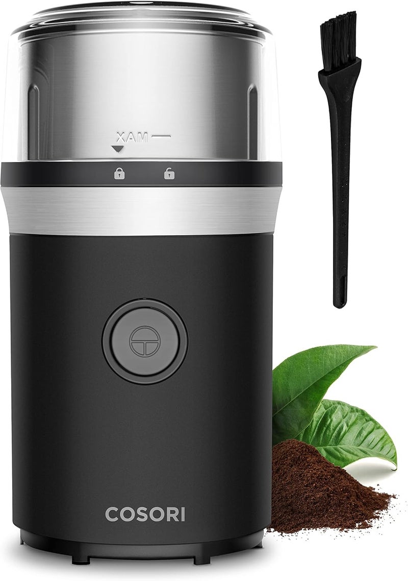 COSORI Coffee Espresso Grinder Electric, Food Grade Stainless Steel Blades, 12 Cups, Black - Image 1