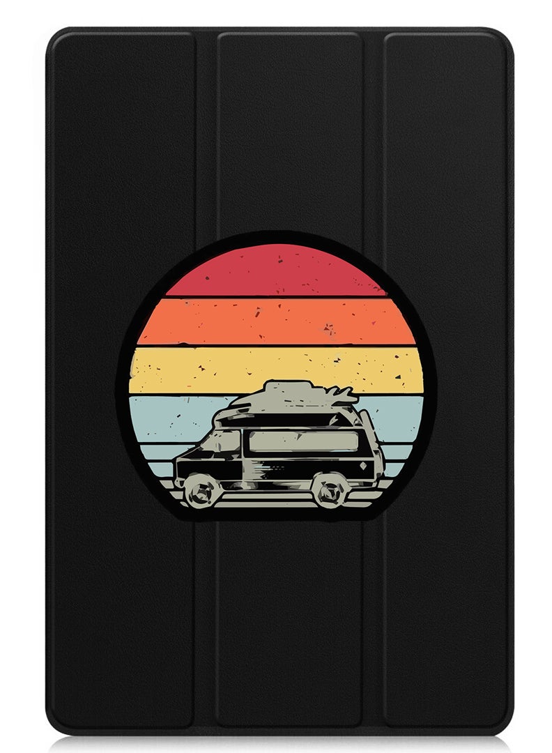 Theodor Protective Flip Case For Huawei MatePad SE 11 (2024) With Trifold Stand Auto Wake Sleep Shockproof Cover Car - Image 1