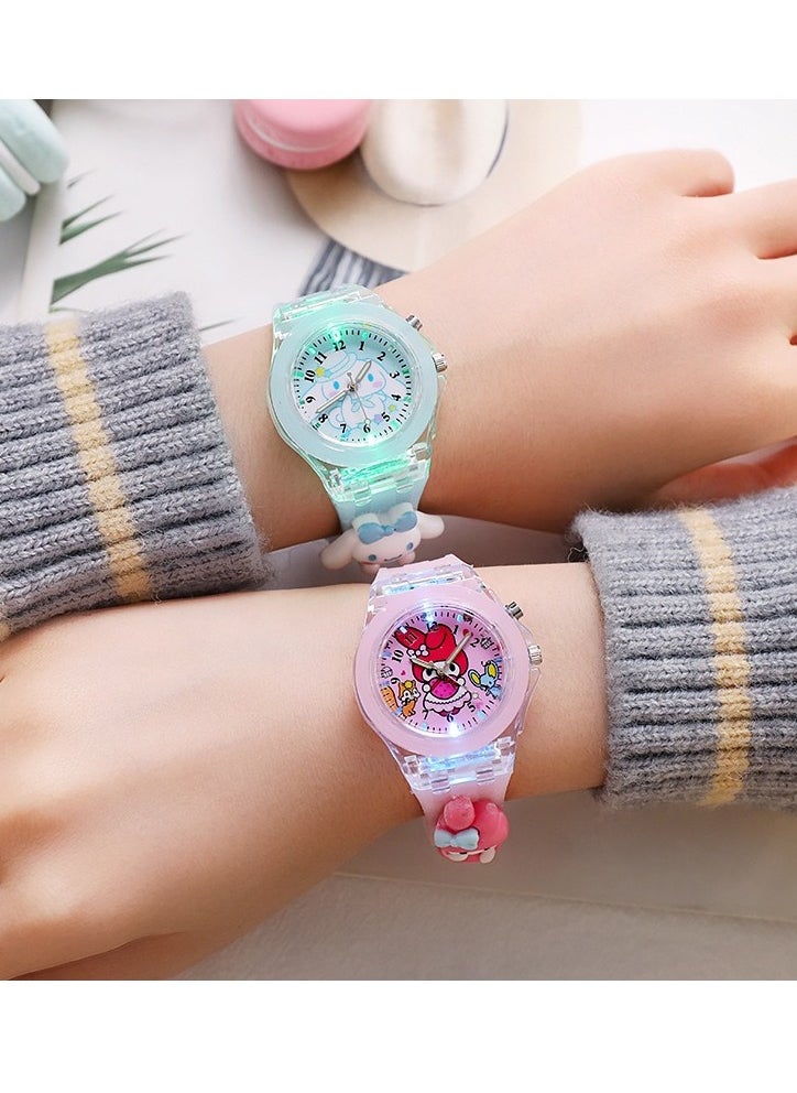 Sanrio - Sanrio Cartoon Digital Watch for Kids, Child Colorful Luminous Cartoon Watch - Image 1