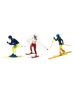 Sand Table Micro-beat Model Toy HO Scale 1/87 Ice And Snow Sports 1/64 Ski Miniature Model Hand Ornaments-Color:1:64 Ski Speed Skating Preferred Edition Set
