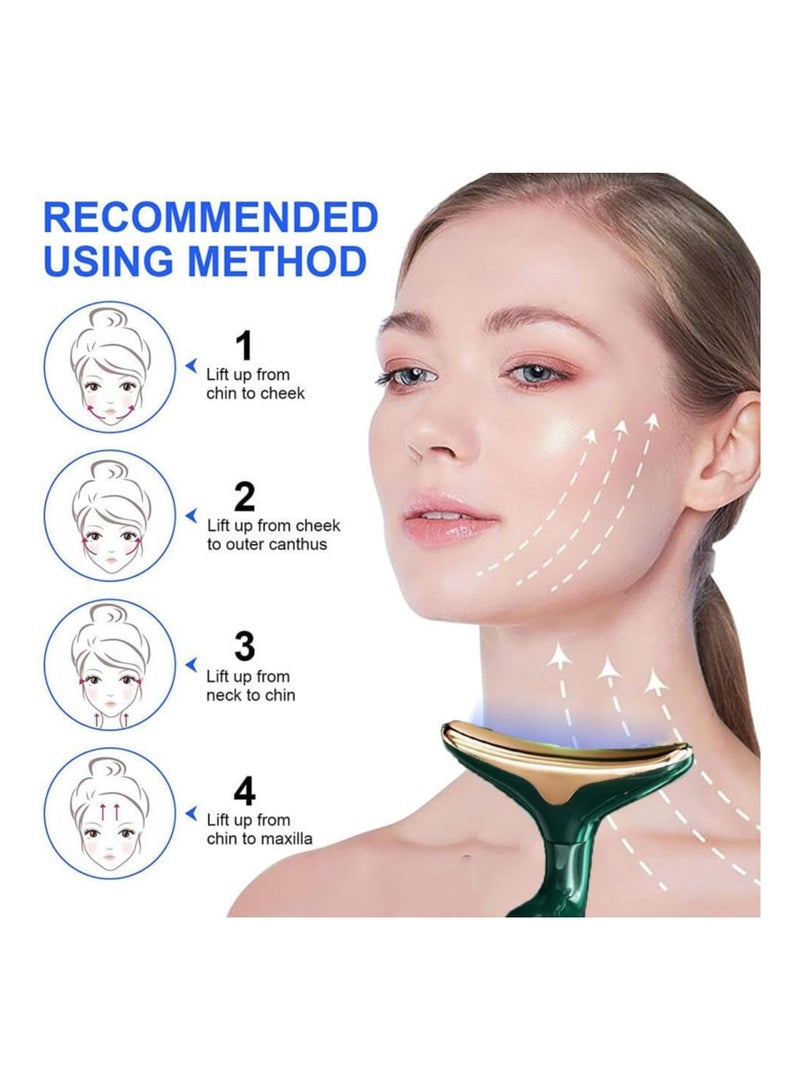 EMS Face Neck Lifting Massager Sonic Vibrate Eye Firming Massage Skin Care Lightens Fine Lines and Wrinkles Reduce Double Chin KDK - Image 2