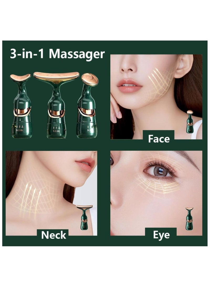 EMS Face Neck Lifting Massager Sonic Vibrate Eye Firming Massage Skin Care Lightens Fine Lines and Wrinkles Reduce Double Chin KDK - Image 5