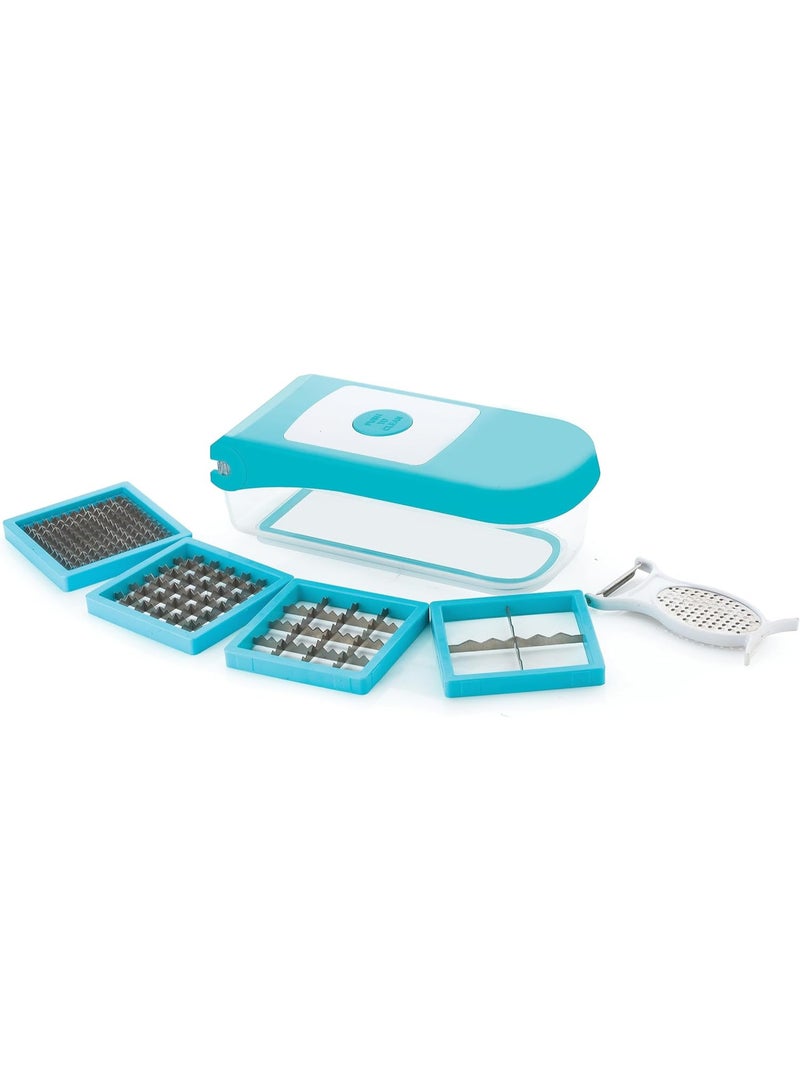GANESH Vegetable Dicer, 7 in 1, Blue  - Image 2