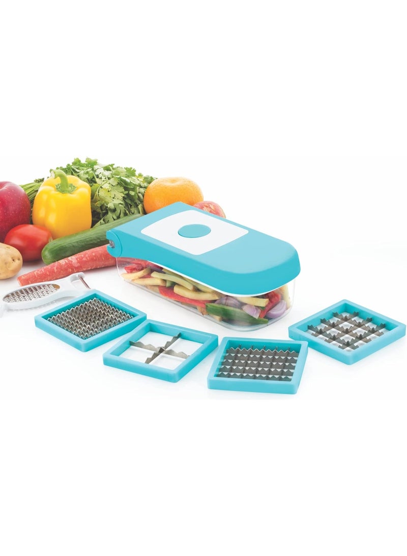 GANESH Vegetable Dicer, 7 in 1, Blue  - Image 4