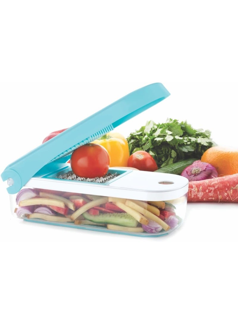 GANESH Vegetable Dicer, 7 in 1, Blue  - Image 5
