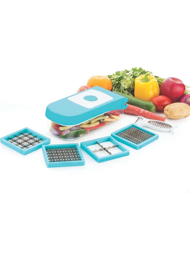 GANESH Vegetable Dicer, 7 in 1, Blue  - Image 3