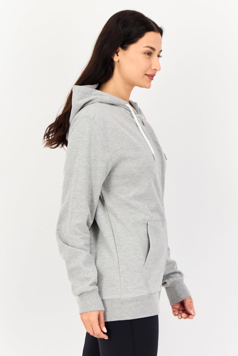 Ellesse Women Sportswear Fit Long Sleeve Outdoor Hoodie, Light Grey - Image 2