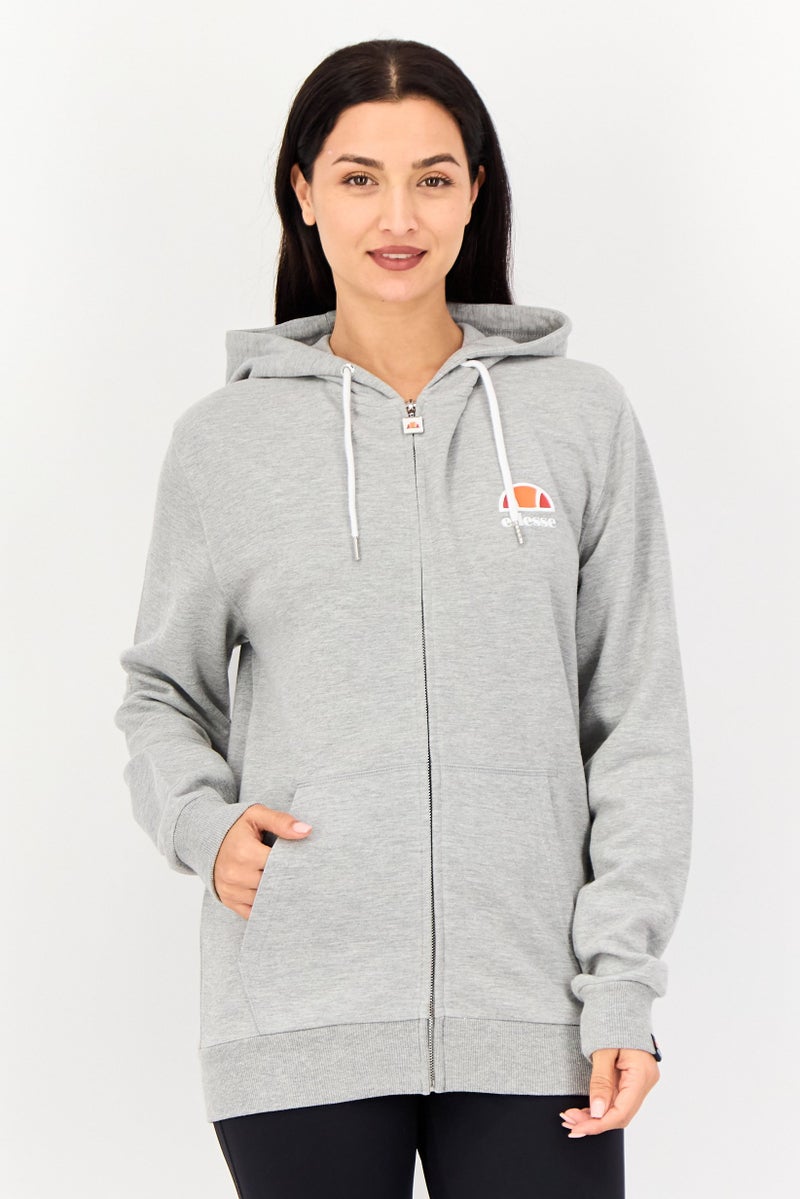 Ellesse Women Sportswear Fit Long Sleeve Outdoor Hoodie, Light Grey - Image 1