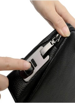 Generic Fingerprint lock purse Handbag Black  - Image 2