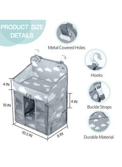 Gonice Versatile Foldable Diaper & Toy Storage Bag - Portable, Multi-Functional Organizer For Baby'S Bedside Diaper Bags For Baby Boy Baby Diaper Bag  - Image 5