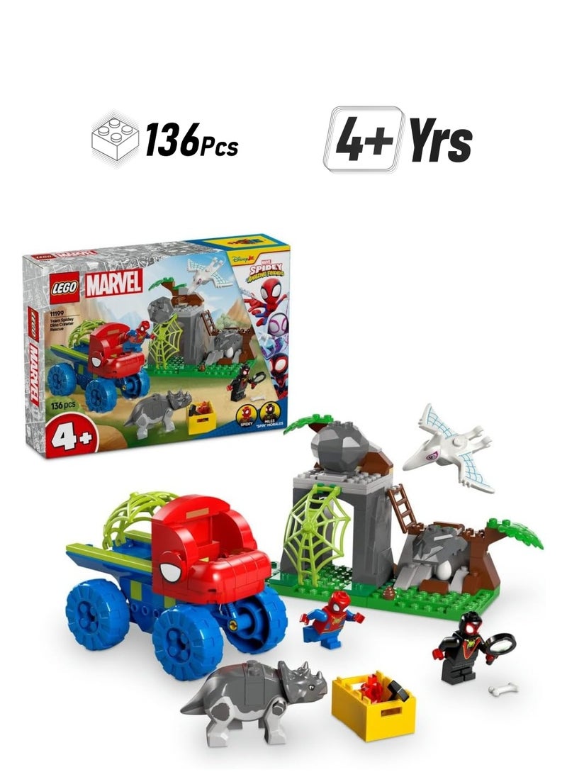 LEGO LEGO Team Spidey Dino Crawler Rescue Truck - Building Toy Set 11199  - Image 1