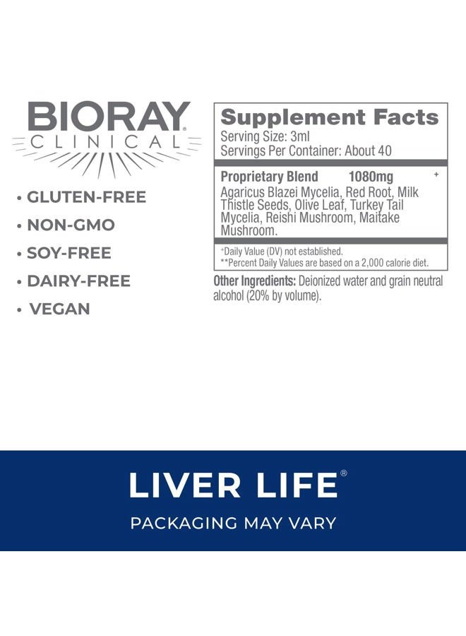 BIORAY Clinical Liver Life - 4 fl oz - Strengthens Liver Structure & Function - Non-GMO, Vegetarian, Gluten Free - Image 2