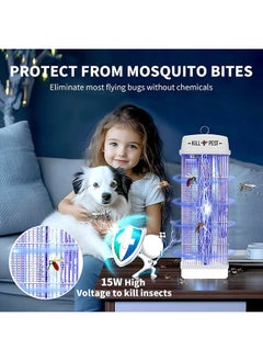 Yoawllty Mosquito Killer Electric, Fly Killer, Indoor and Outdoor Insect Killer, High-Power UV Light Bug Zapper Effective Insect Control for Home, Patio, Backyard and Camping  - Image 3
