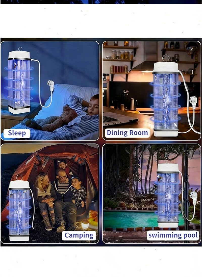 بوميفار ناموسيه كهربائيه للحشرات عالية الطاقة | مصيدة ناموس وذباب باستخدام الأشعة فوق البنفسجية للبيت، الحديقة، التخييم، داخل وخارج المنزل - Image 3