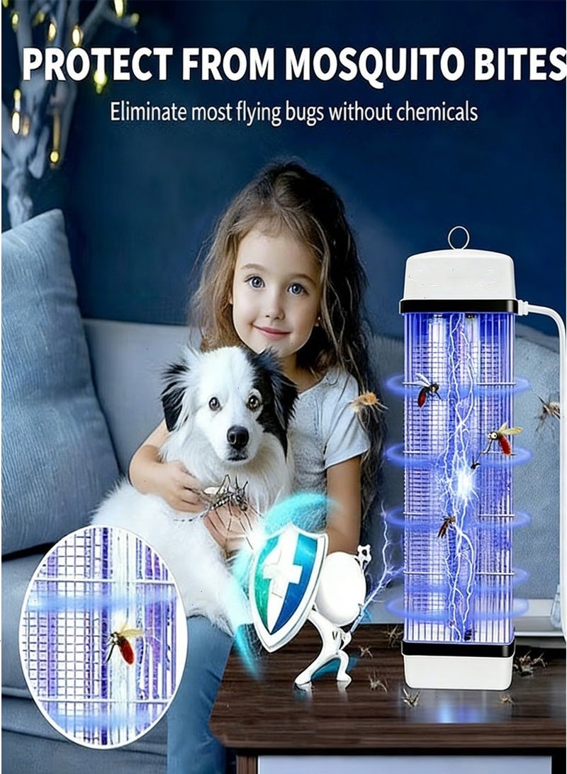 بوميفار ناموسيه كهربائيه للحشرات عالية الطاقة | مصيدة ناموس وذباب باستخدام الأشعة فوق البنفسجية للبيت، الحديقة، التخييم، داخل وخارج المنزل - Image 4