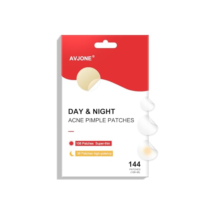 Pimple Patches for Face(144 Patches), Hydrocolloid Acne Patches with Tea Tree Oil, pimple stickers for Breakouts, Absorbs Zit, Invisible Spot Cover and Blemish
