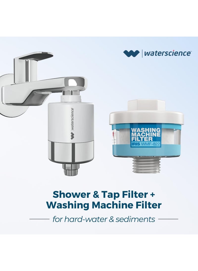 WaterScience WaterScience CLEO Shower Tap Filter for Hard Water IRIS Washing Machine Filter for hard Water  - Image 2