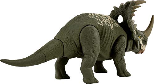 JURASSIC WORLD تمثال ديناصور متوسط الحجم من ألعاب عالم الديناصورات، حركة هجوم، أصوات، مفاصل متحركة، للأعمار من 4 سنوات وما فوق - Image 5