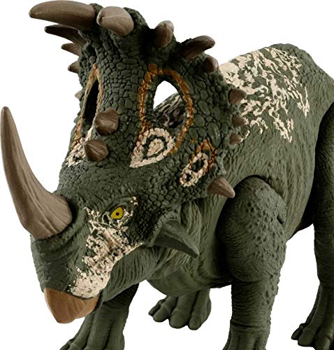 JURASSIC WORLD تمثال ديناصور متوسط الحجم من ألعاب عالم الديناصورات، حركة هجوم، أصوات، مفاصل متحركة، للأعمار من 4 سنوات وما فوق - Image 2